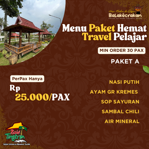 Menu Paket Hemat Travel Pelajar Paket A